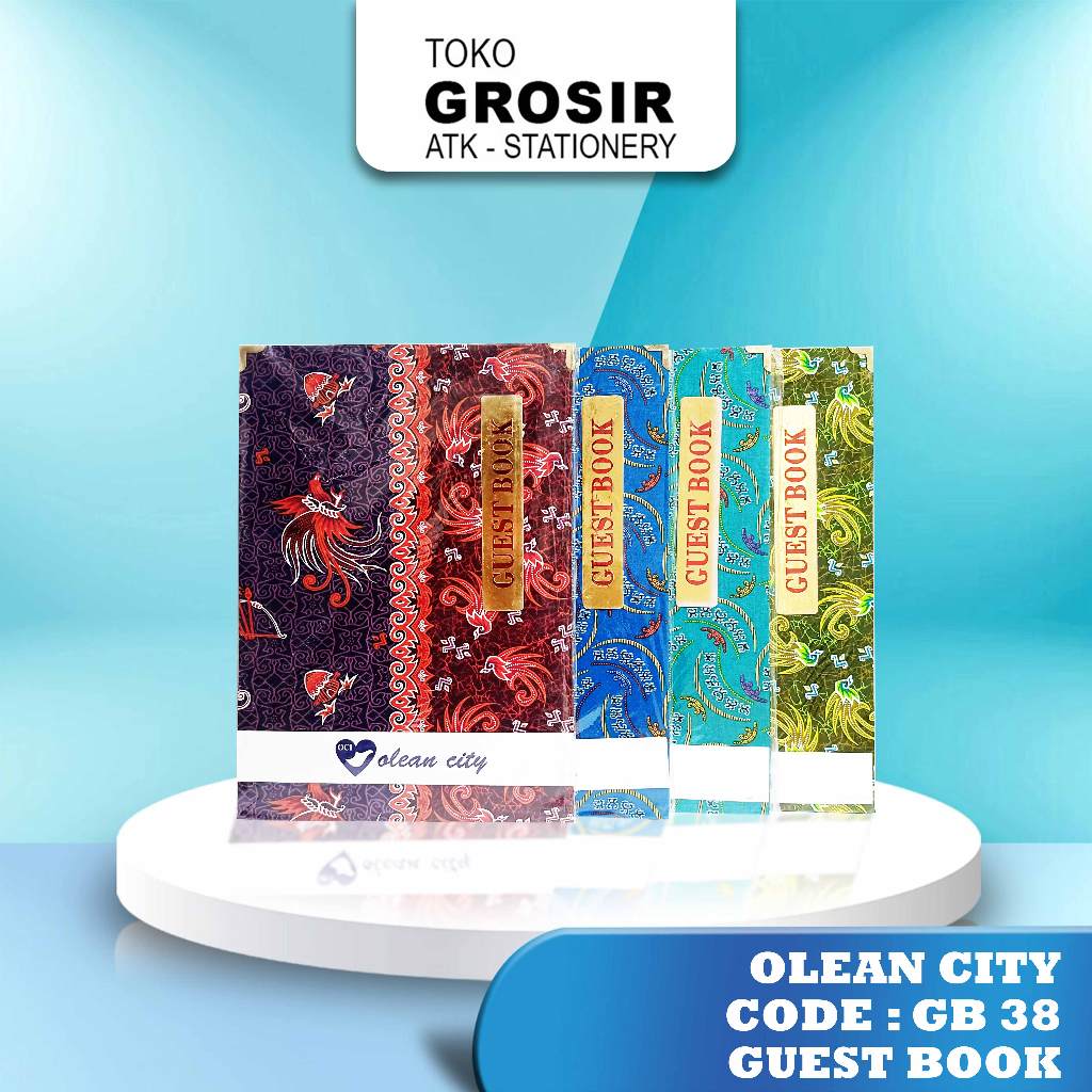 

Buku Tamu Motif Batik- Olean City - GB 38