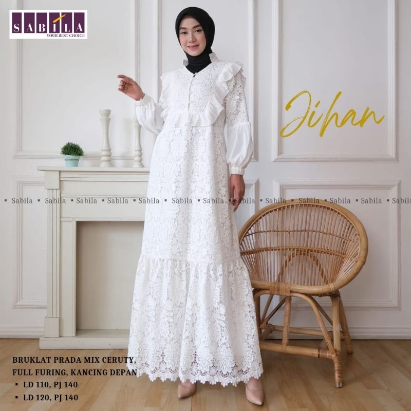 JIHAN GAMIS PUTIH ORI SABILA