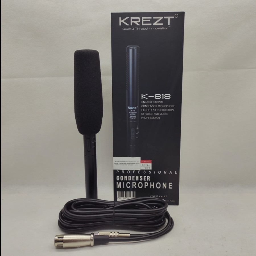 MIC KONDENSOR KREZT K 818 CONDENSOR MICROPHONE KREZT K818 SHOOTING