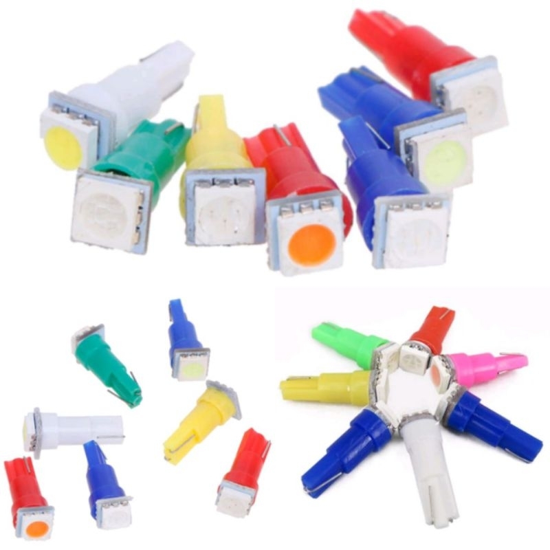 LAMPU SPIDO MOTOR MOBIL T5 LED TANCAP KECIL 1 MATA SPEEDOMETER PNP