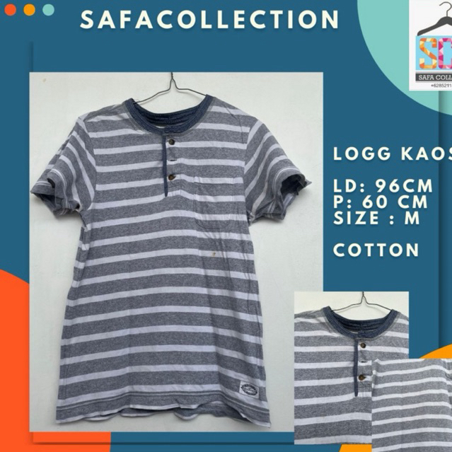 kaos wanita garis garis