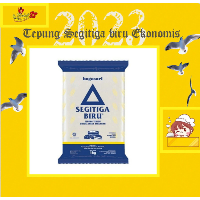 

Tepung Terigu Segitiga Biru Ekonomis 1 KG ( TEPUNG TERIGU PROTEIN SEDANG)