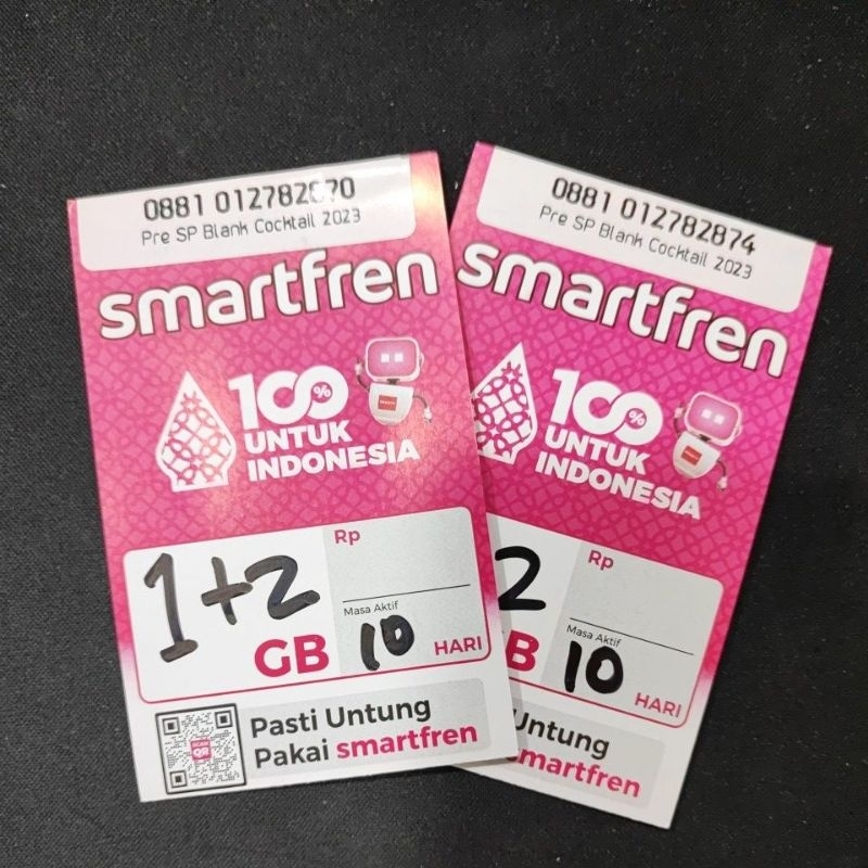 kartu smartfren 1gb + 2gb unlimited nonstop 30hari