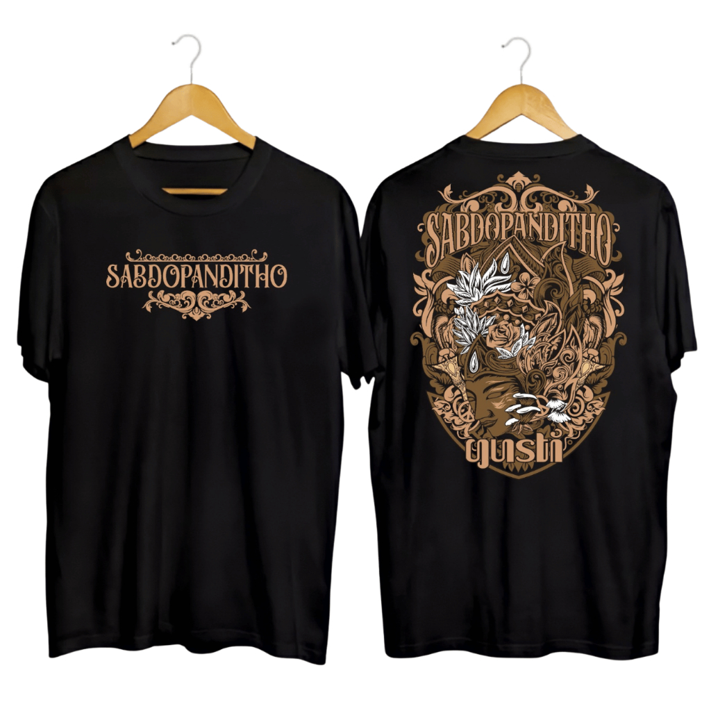 Kaos Jawa Wayang Sabdo T-shirt Java Distro Pria Wanita / KAOS COTTON COMBED 30S