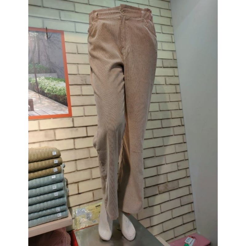 Celana wanita bahan corduray triset original