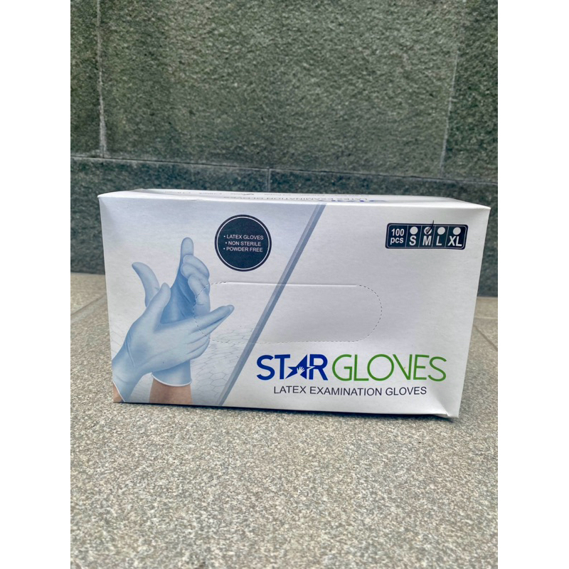 Hand scoon STAR GLOVES Latex Examination Gloves Powder Free