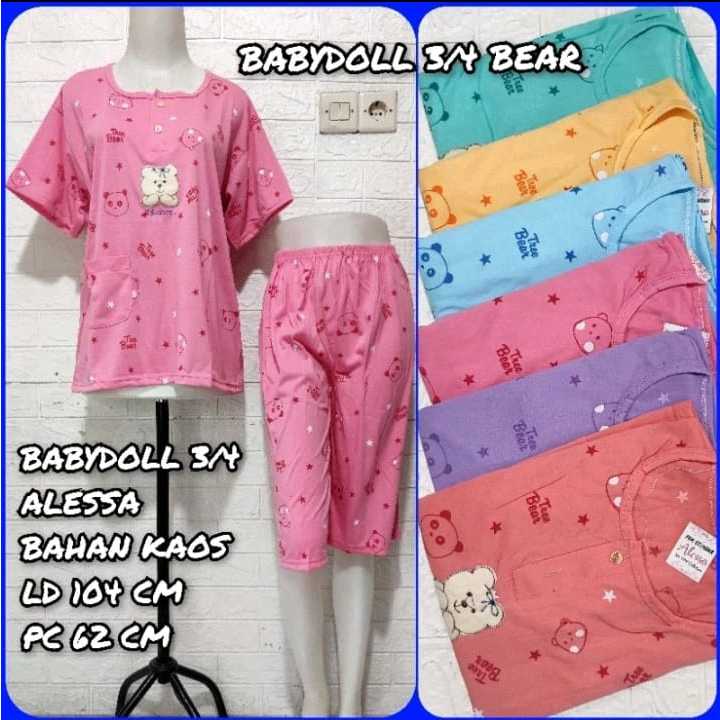 A.M BEBYDOLL WANITA DEWASA 3/4 JUMBO LD 120 TERMURAH