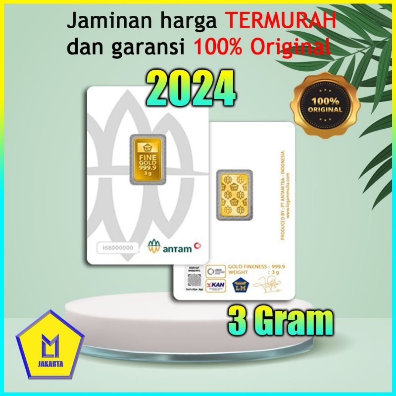 LM EMAS ANTAM 3 GRAM, LOGAM MULIA TERBARU