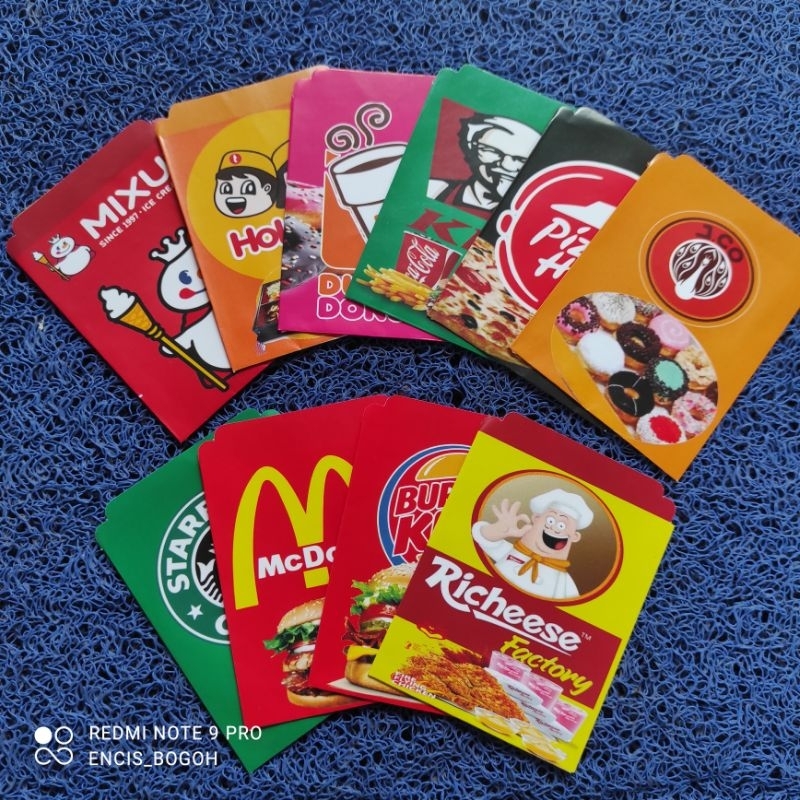 

1 pack isi 10 amplop Snack resto UK medium