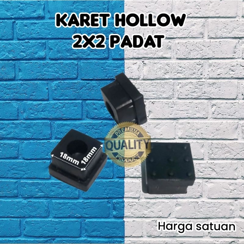 Karet Hollow 2x2 padat / Karet Besi Hollow 2x2 padat