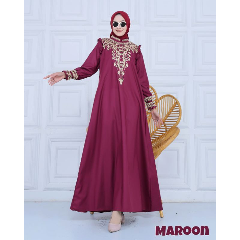 Gamis toyobo fodu terbaru 2024/Gamis bordir wanita/Gamis toyobo bordir payet/Gamis katun toyobo/Gami