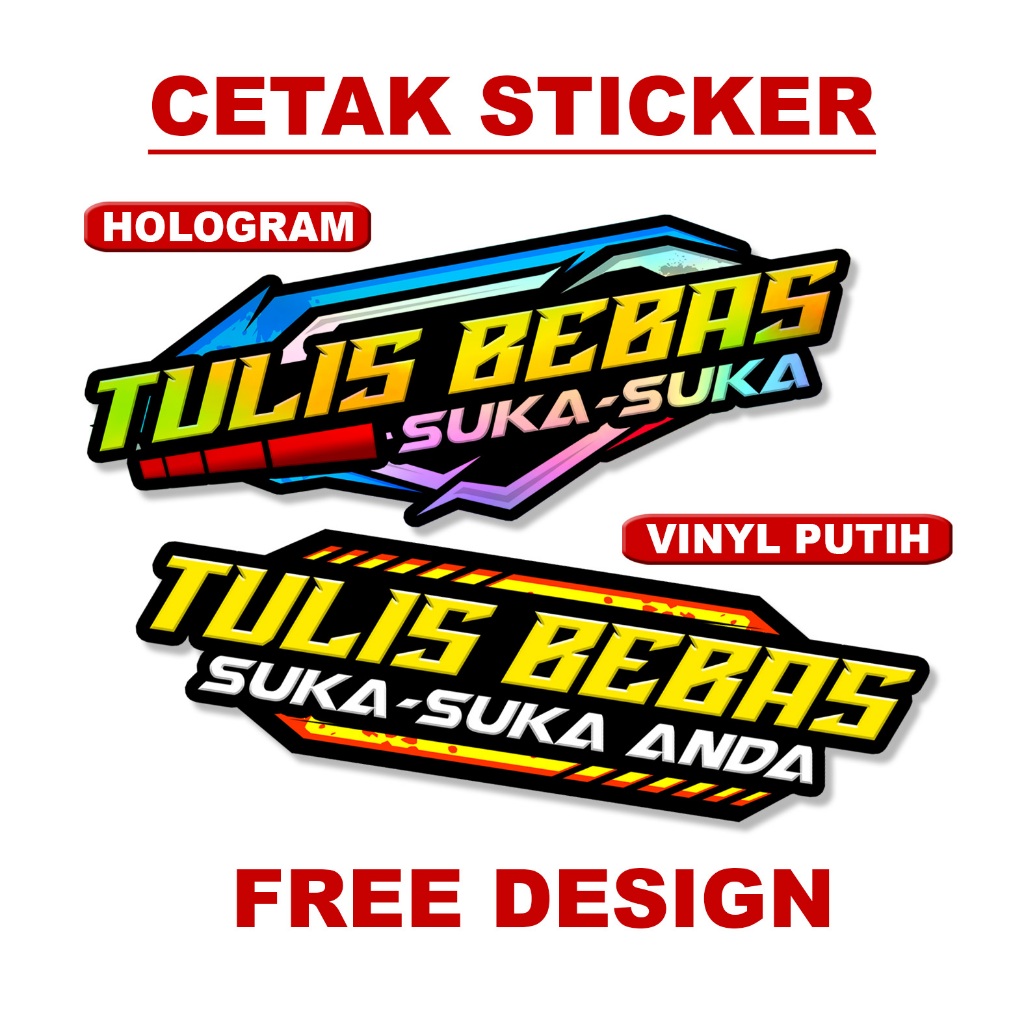 

Sticker Free Desain Hologram Vinyl Anti Air