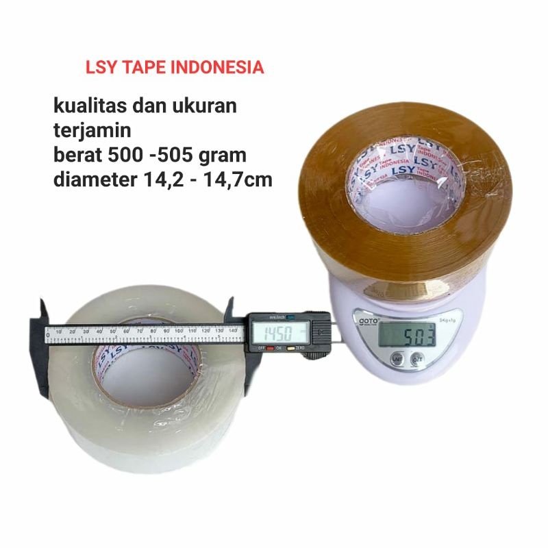 

LSY Lakban Bening 45mm x 300yard Full | Lakban 45mm x 300yard x 48mic