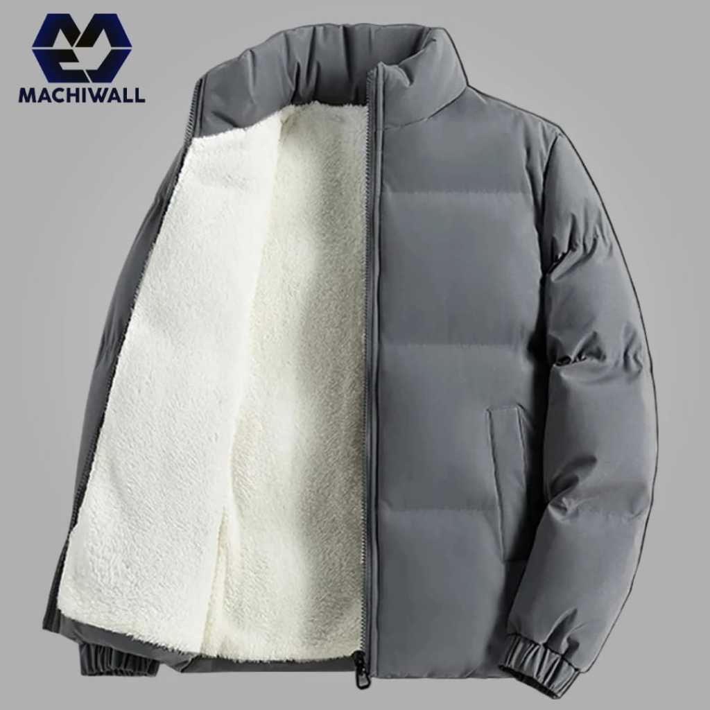 jaket winter pria jaket bomber kembung musim dingin bulu tebal/ unisex