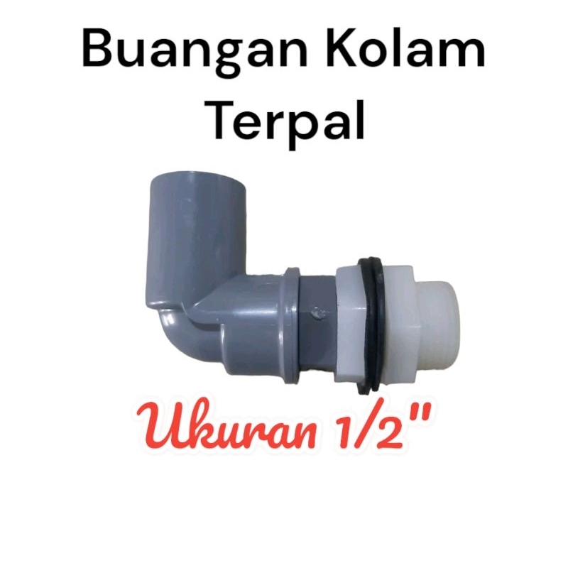 Alat Pembuangan Air Sirkulasi Kolam Terpal Supaya Kalau Hujan Air Tidak Penuh Bisa Buat Penguras Air
