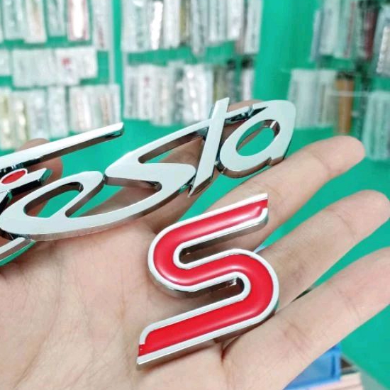 Emblem logo ford fiesta dan fiestaS S ukuran original bagasi  ford fiesta fiestaS S