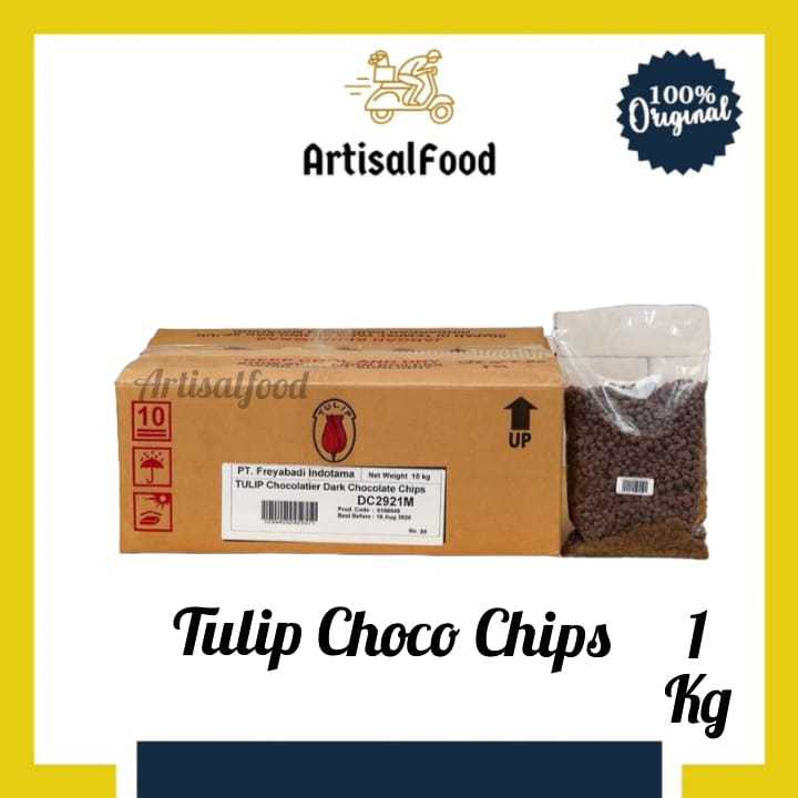 

TULIP DARK CHOCO CHIPS 1 KG TIMB coklat