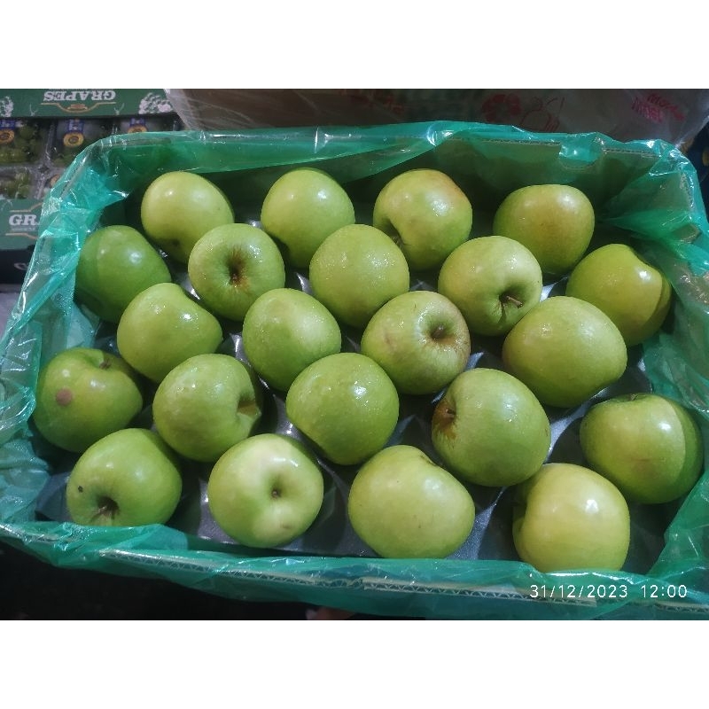 Apel Hijau Granny Smith 1 Dus (17 KG) Fresh Import USA / apel import fresh 1 dus 17 kg granny Smith