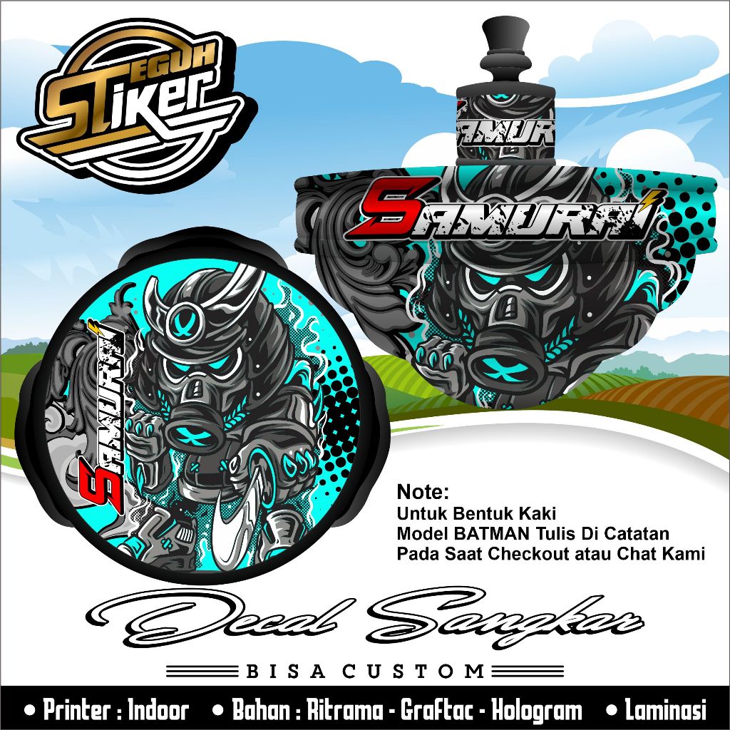 Stiker Tebok Lovebird Dan Pleci