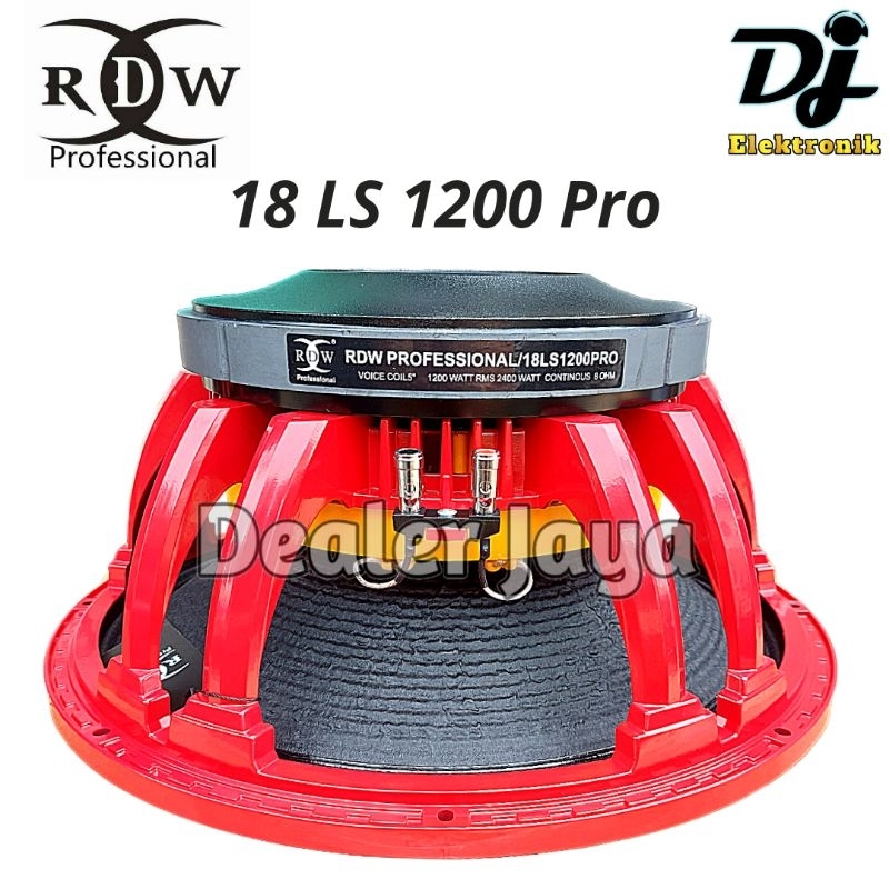 Speaker Komponen RDW 18 LS 1200 PRO / 18 LS1200 PRO / 18 LS1200PRO  - 18 inch