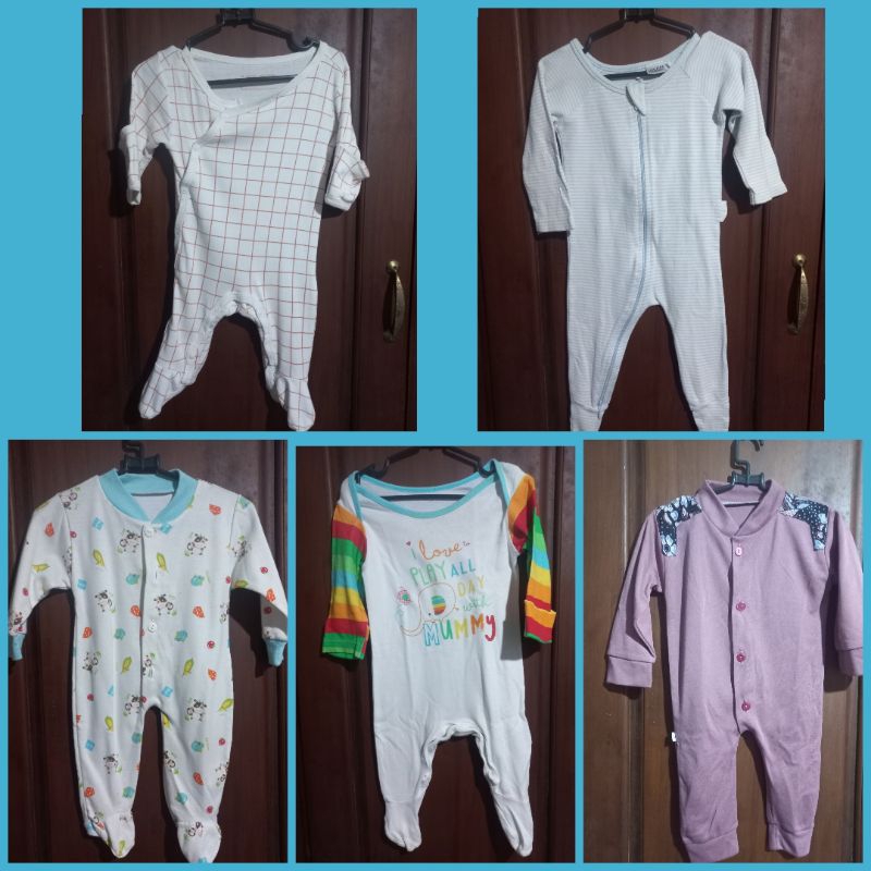 sleepsuit bayi preloved