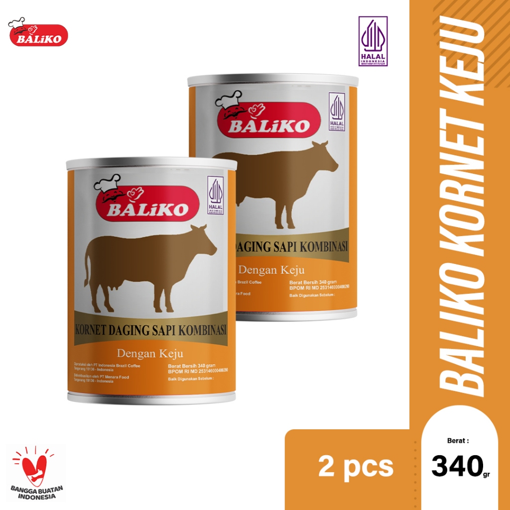 

Baliko Kornet Keju Premium 340gr - Isi 2pcs