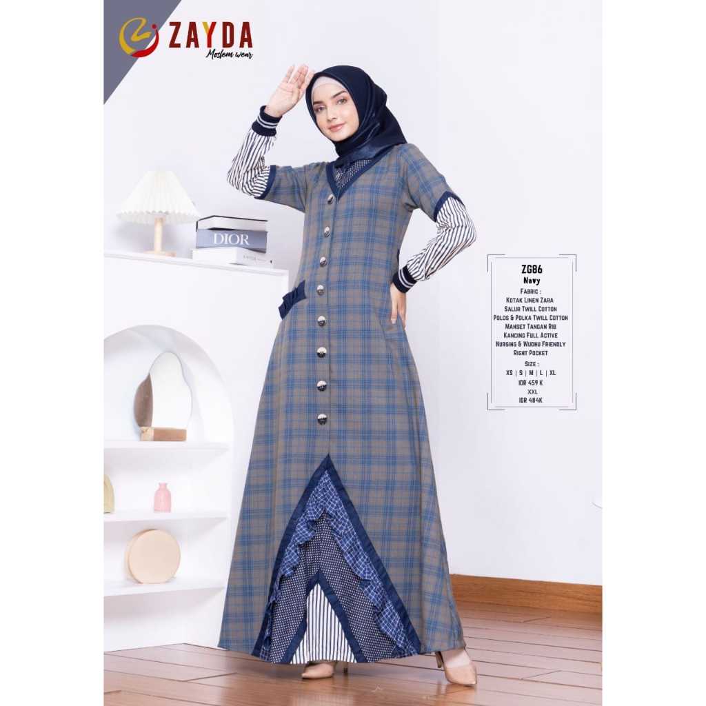 GAMIS ZAYDA ZG86 SALE ORIGINAL KEKINIAN MODERN TRENDY ELEGANT MODIS EXCLUSIVE BEST SELLER