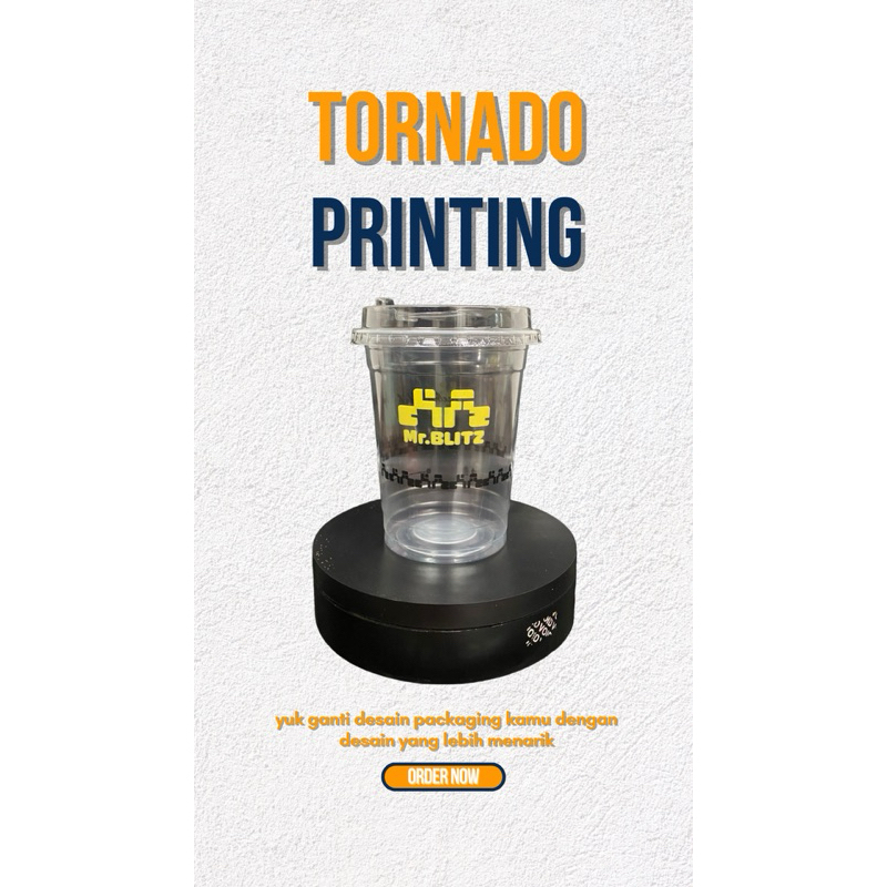 Printing cup plastik Batam | Tornado Printing