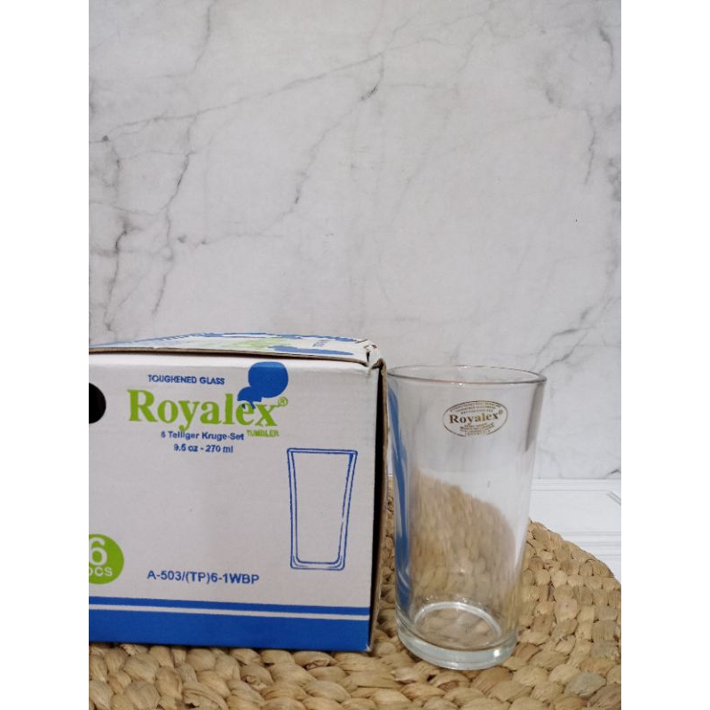 GELAS ROYALEX A503TP/ GELAR ROYALEX 6 PCS / GELAS 270ML