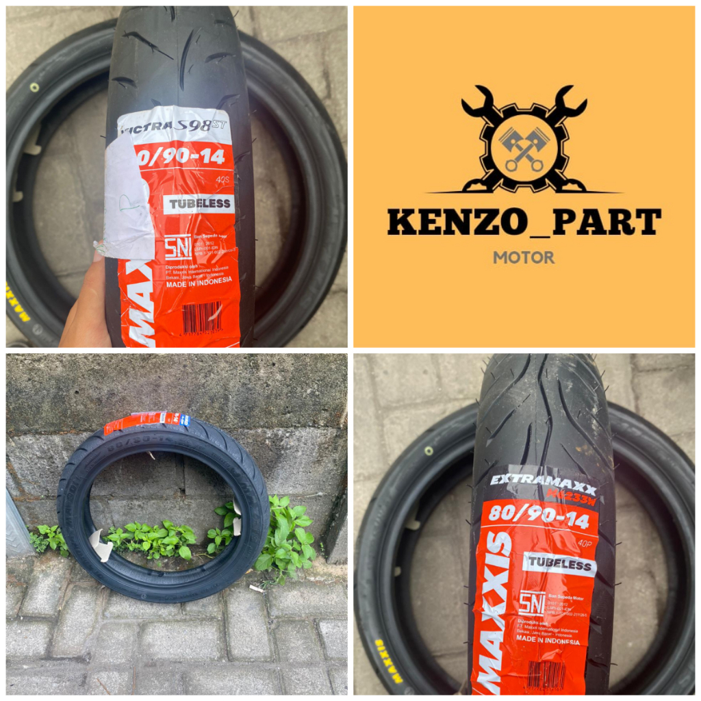 BAN LUAR MAXXIS BAN MOTOR MATIC RING 14 80/90-14 TUBELESS || BAN LUAR MOTOR MATIC RING 14 MAXXIS 80/
