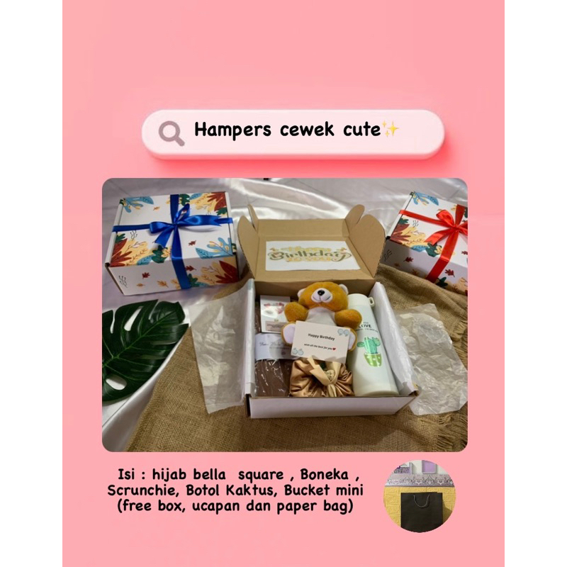 

Hampers kado wanita cute