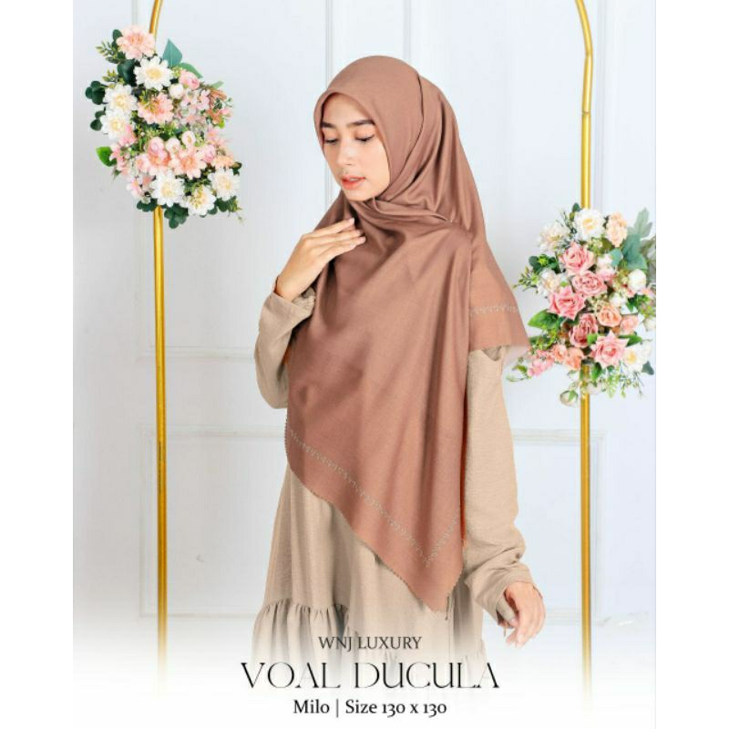 Voal Scraft Ducula by Wanoja Hijab Segiempat Premium Murah Mudah Dibentuk