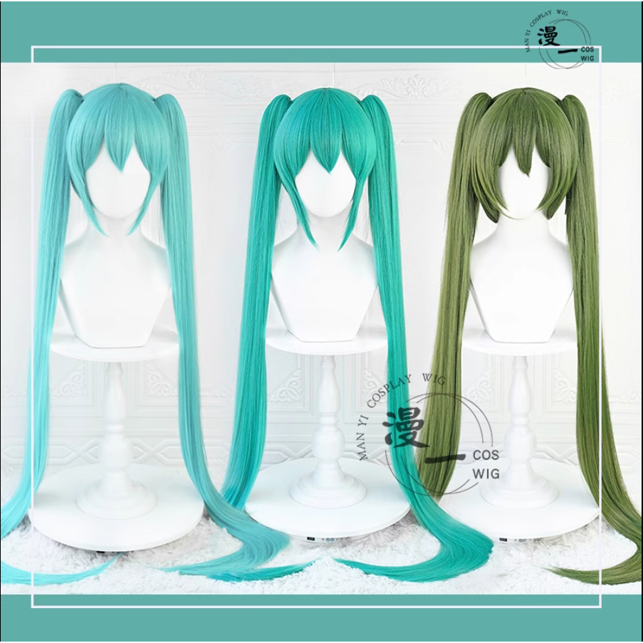 wig cosplay twintail 110 cm miku hatsune import new