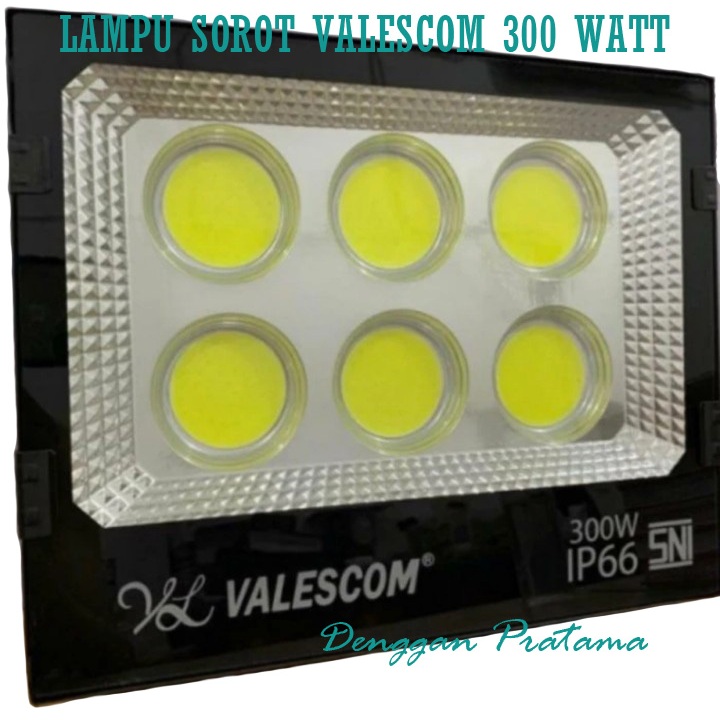 Lampu Sorot 300 Watt Tembak IP66 Valescom 300W LED Flood Light Putih