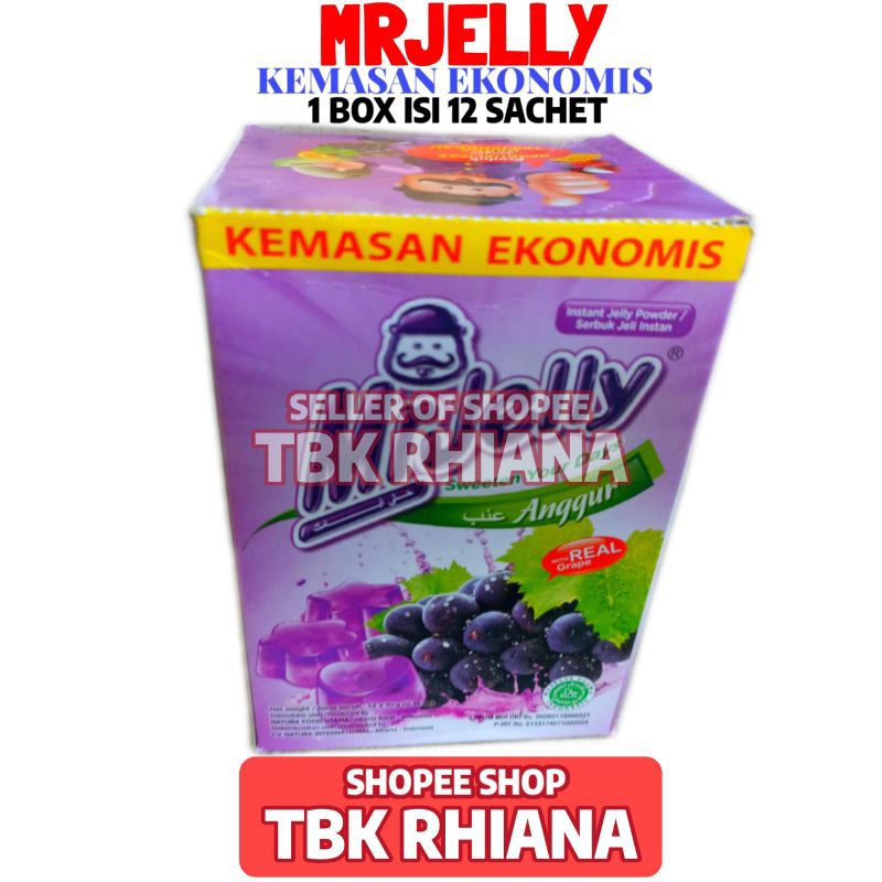 

Agar Jelly Mr Jelly Rasa Anggur 10gr 1 Box Isi 12 Sachet