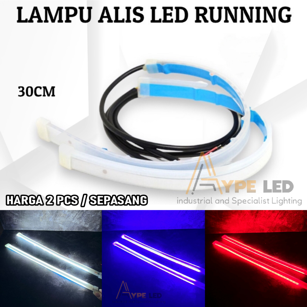 Welcome Light Lampu Drl Alis 30cm 2 Mode Welcome Light Dan Sein Running Alis Slim 30cm Running