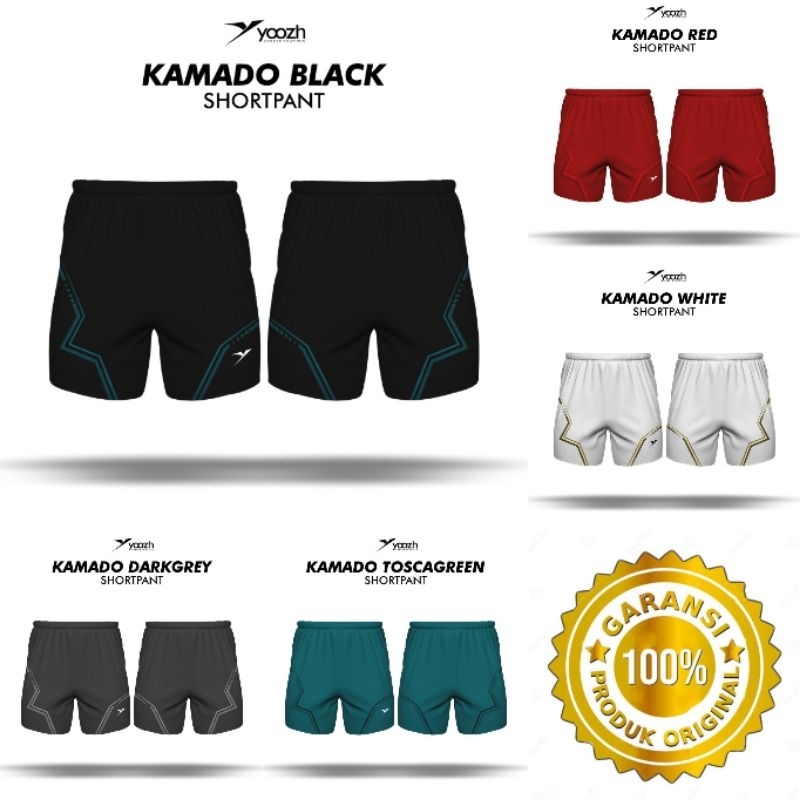 CELANA PENDEK YOOZH KAMADO BADMINTON ORI IMPORT VOLLY GOWES PINGPONG ORIGINAL PREMIUM KAOS PRIA WANI
