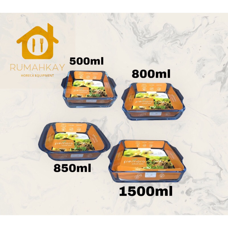 Fremoro Square Tray / Loyang Kaca Segi baking dish bakeware