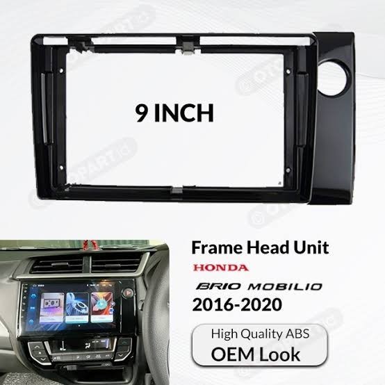 Frame Bingkai Head Unit Mobilio BRV New 9 inch Fit Presisi 2016 - 2019