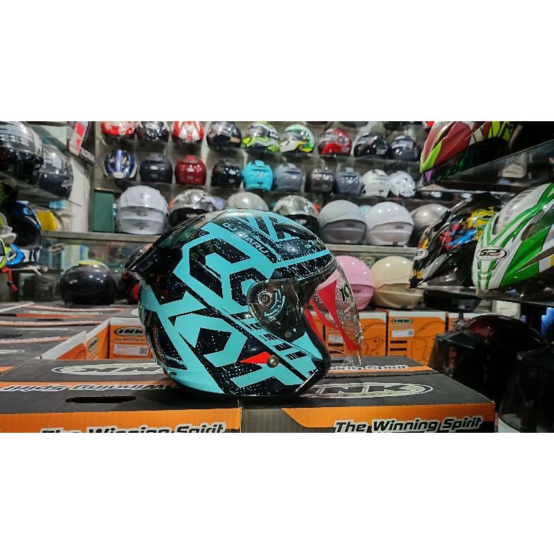 helm KYT DJ maru #16 blue original KYT