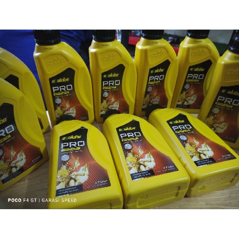 Evalube Pro 2T Oli samping evalube original