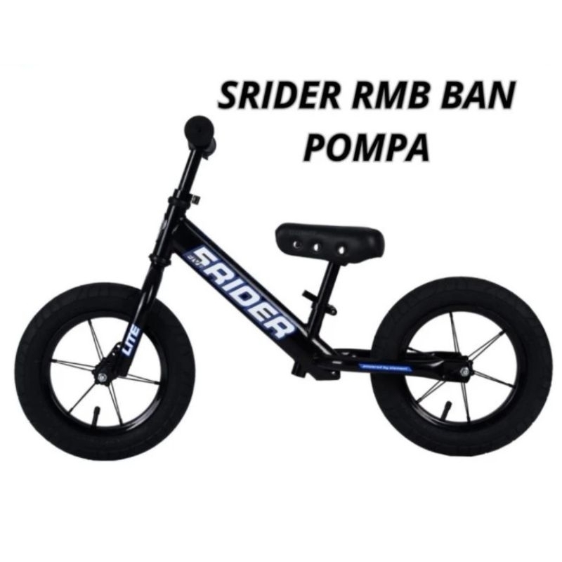 sepeda balance bike/push bike element srider ban pompa terbaru
