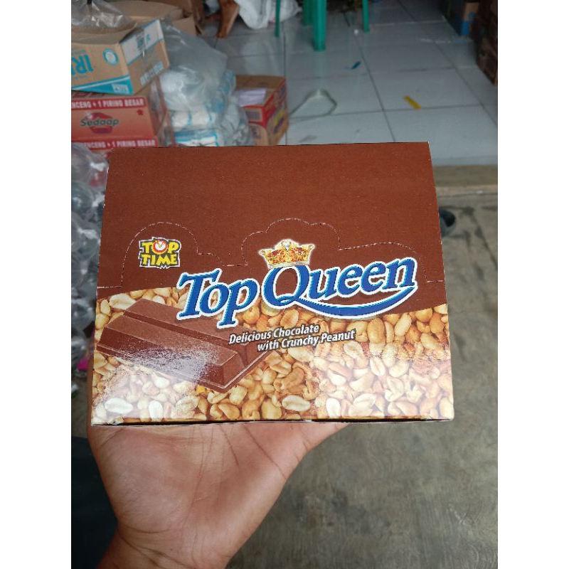 

coklat top Quen 1pk 2400 bli 3pk 22000