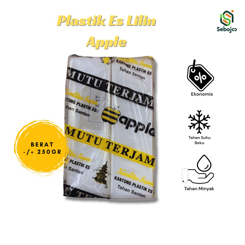 PLASTIK PE PLASTIK ES LILIN 3x23 - 4x20 - 4.5x20 - 5x15 - 5x17 - Plastik PE Apel