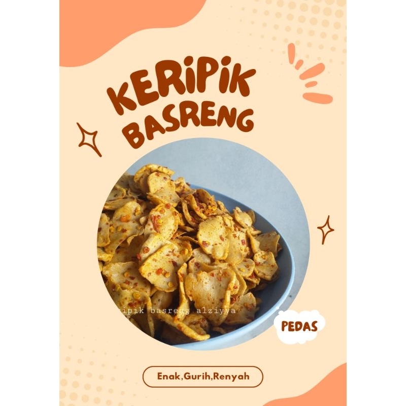 

Keripik Basreng Alziyya | Pedas 250 gram