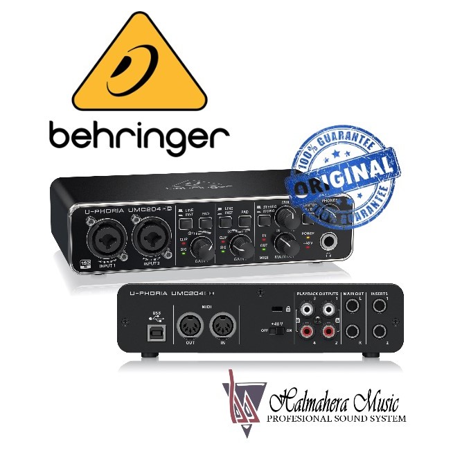 BEHRINGER UMC204 HD - Soundcard Behringer UMC204 HD / UMC204 /UMC 204 HD