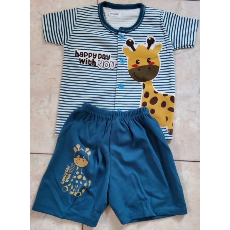 SETELAN ANAK usia 0-2 tahun / BAJU BAYI / SET BAJU CELANA PENDEK ANAK / TOKO BAJU ANAK PONTIANAK mot