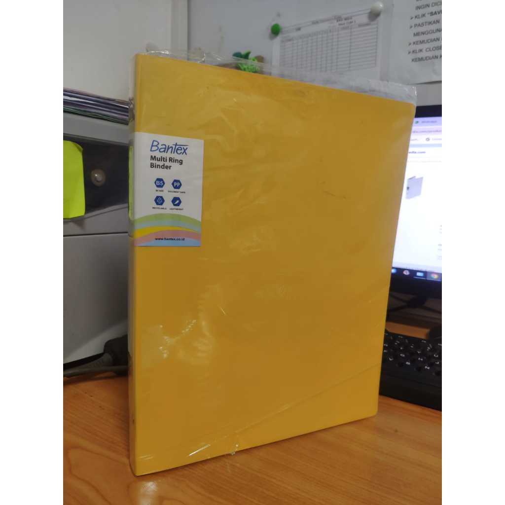 

Gramedia Banjarbaru - Bantex Trendy B5 Multi Ring Binder 26 Yellow