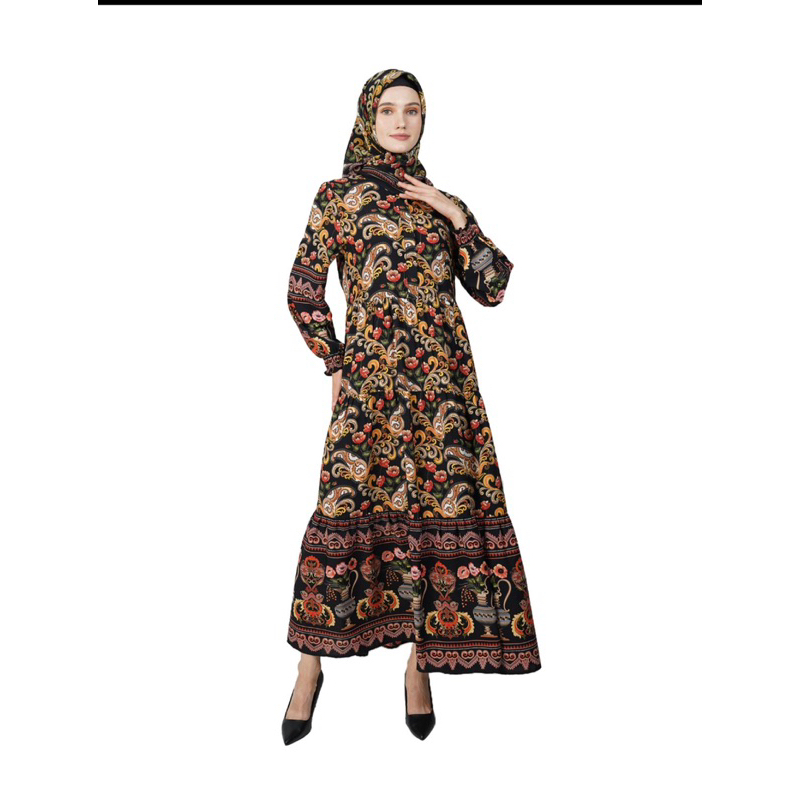 NEW HIKMAT DRESS MUSLIMAH SET D2010-03 BATIK