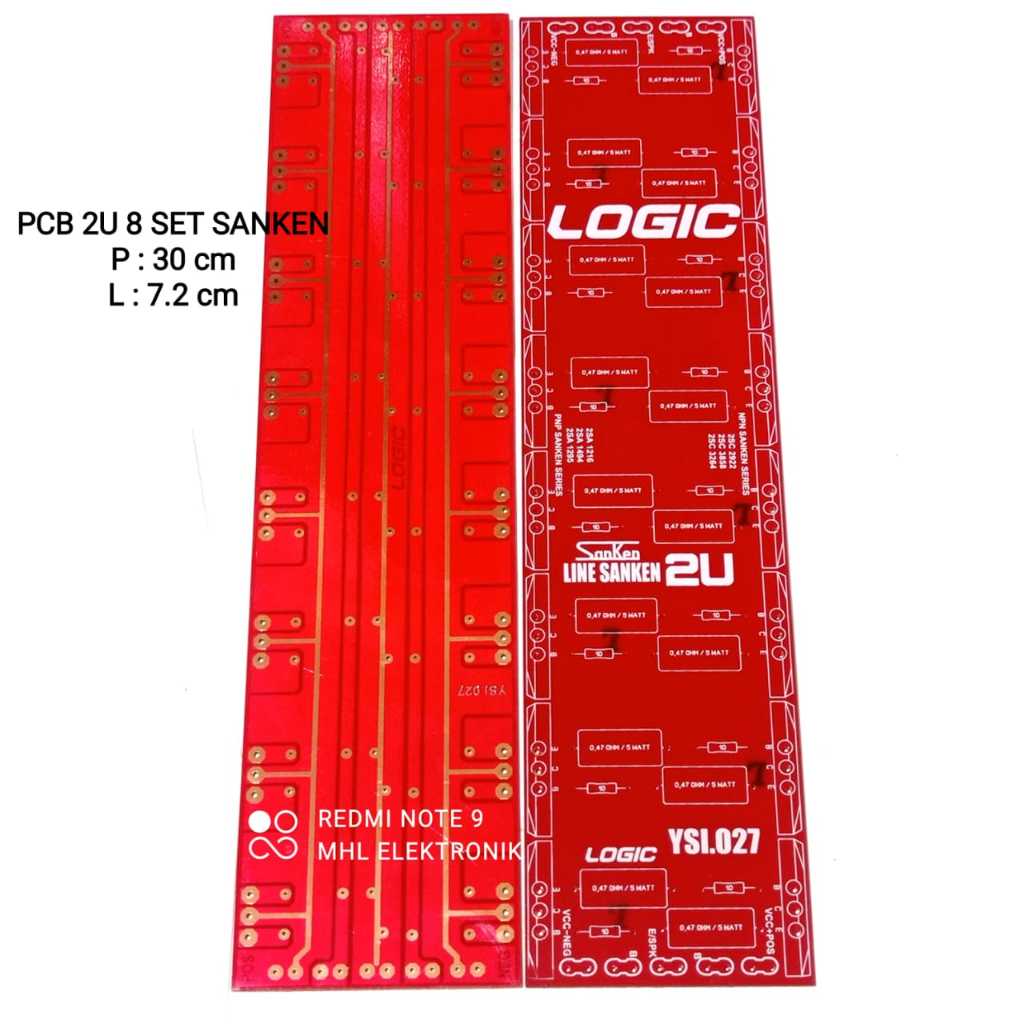 PCB TRANSISTOR FINAL SANKEN 8 SET 2U TR FINAL 8 SET SANKEN 2U